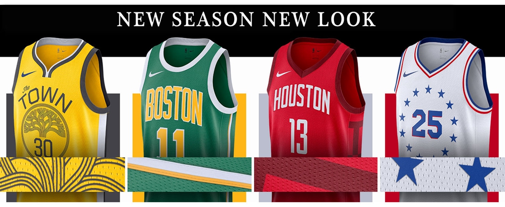 maillots nba 2018-19